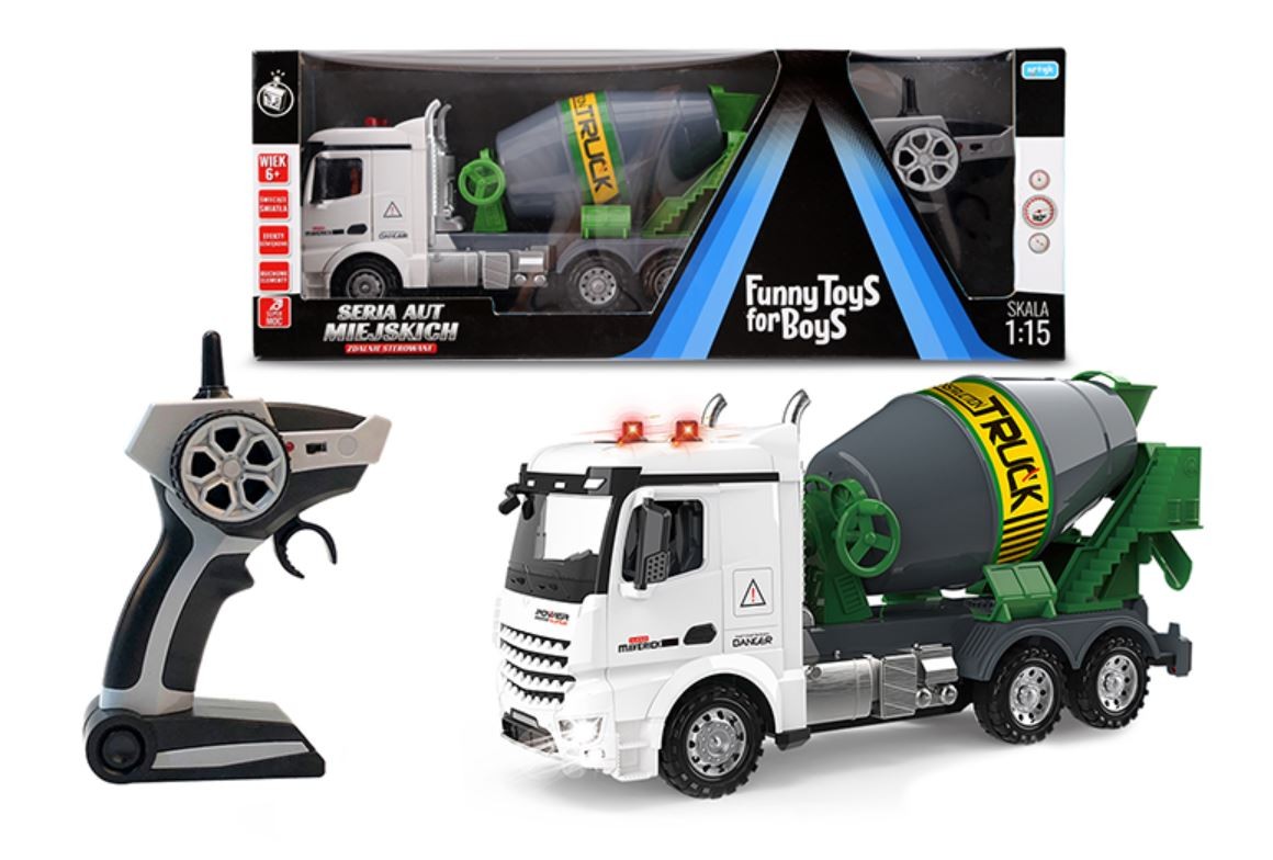 Auto miejskie Betoniarka zdalnie sterowana R/C Funny Toys For Boys 
