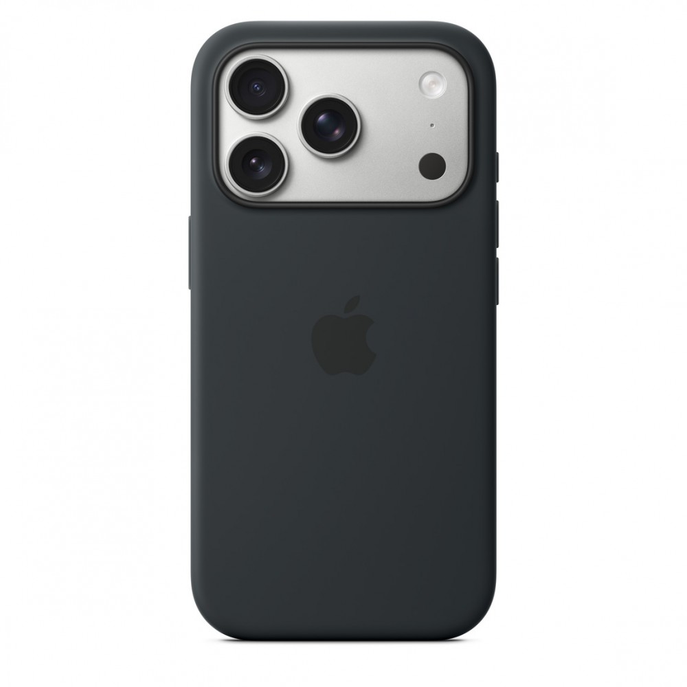 Etui silikonowe z MagSafe do iPhonea 17 Pro - czarne