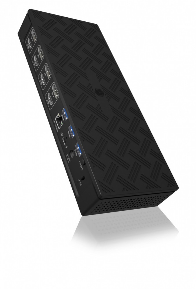 Stacja dokująca IB-DK2288AC 13in1,4x4K Monitory,PD 100Watt,Audio,LAN,   czytnik Kart, DisplayLink 