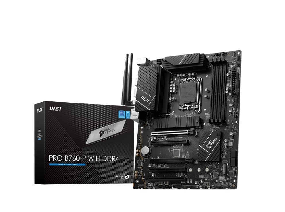 Płyta główna PRO B760-P WIFI DDR4 s1700 4DDR4 DP/HDMI ATX 