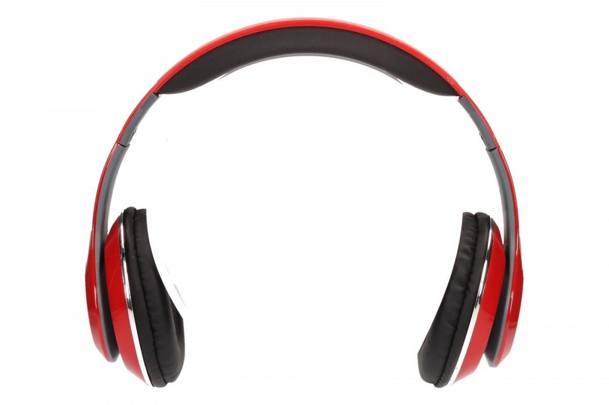 Stereo słuchawki z mikrofonem 4pin mini jack AUDIOFEEL2 Czerwone