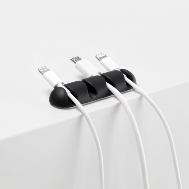 CableDrop multi uchwyt na 4 kable 2 szt. czarny 