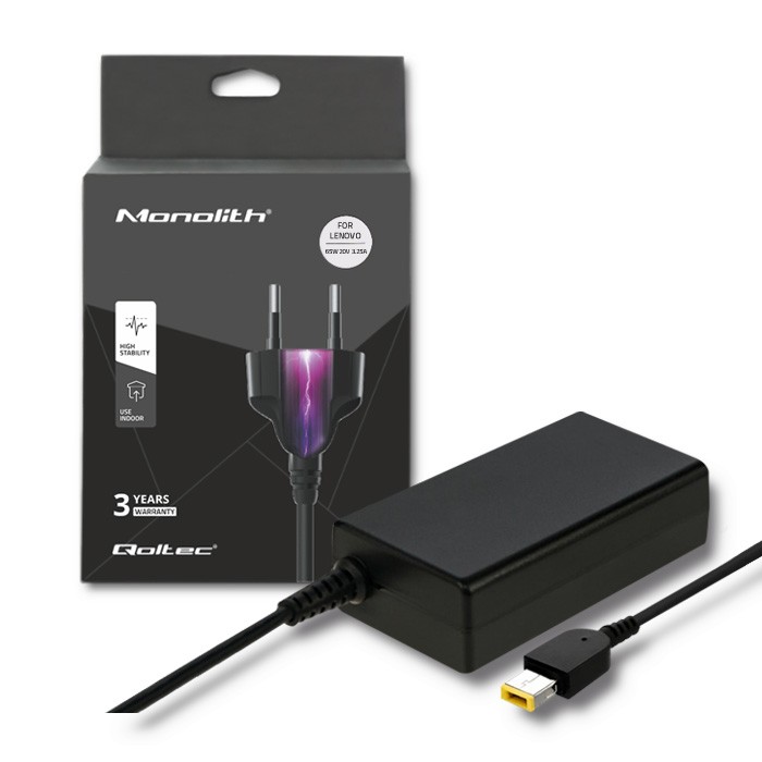 Zasilacz do Lenovo | 65W | 20V | 3.25A | Square tip 