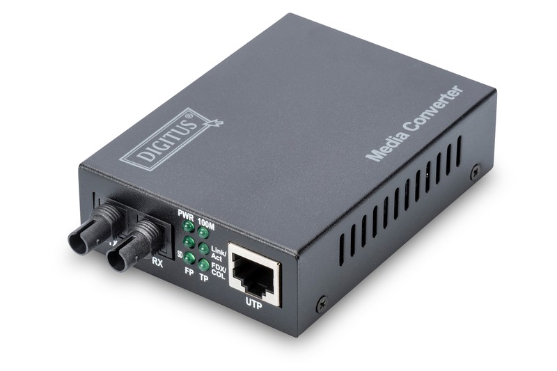 Media konwerter 100Base-TX do 100Base-FX ST MM 2km 