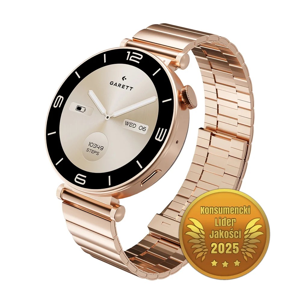 Smartwatch Rose złoty stalowy