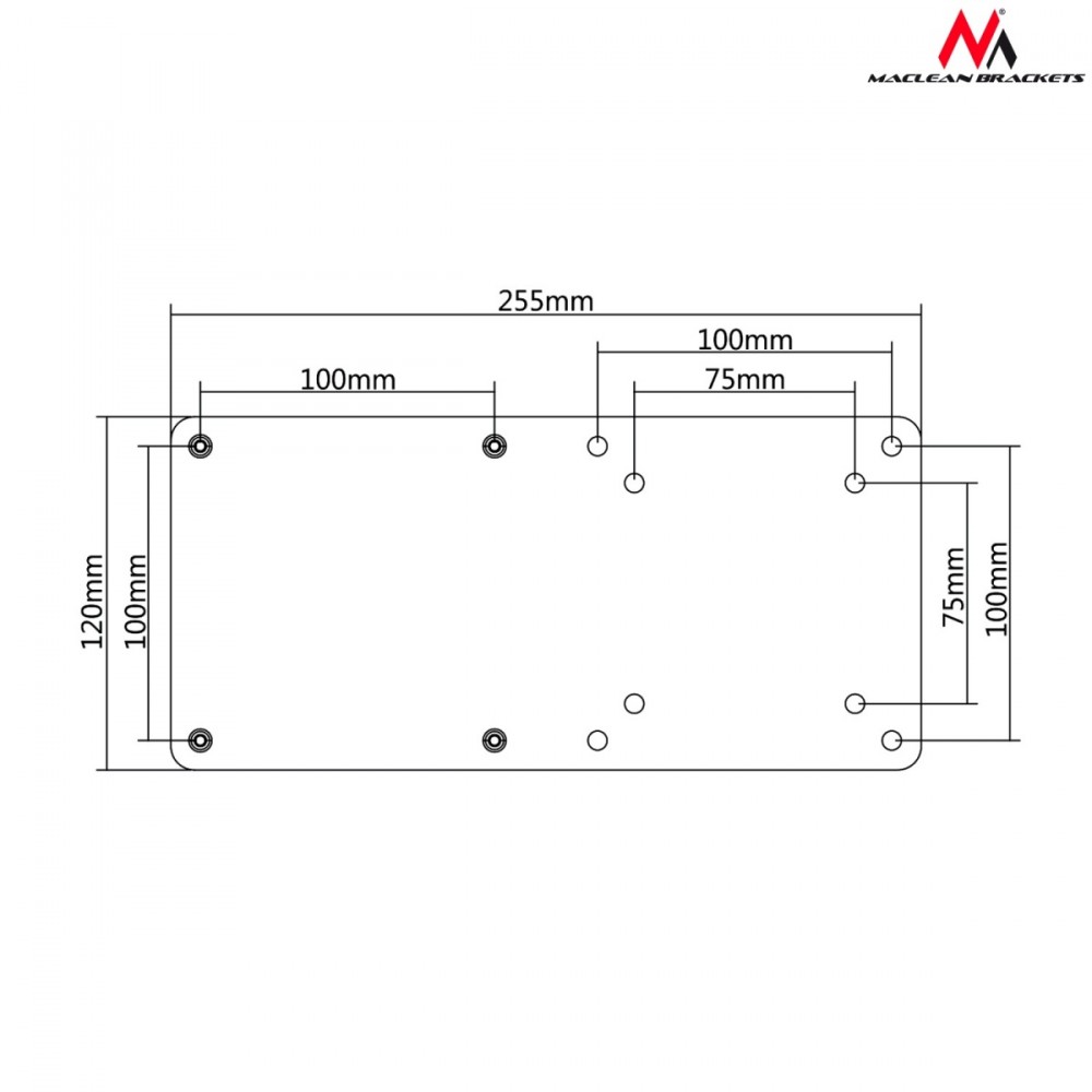 Adapter VESA MC-721 do mini komputerów NUC MAC