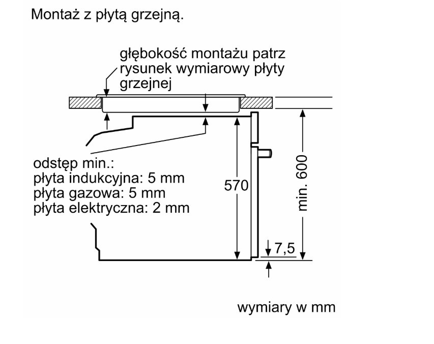 Piekarnik pyroliza  HBA571BB4  czarny