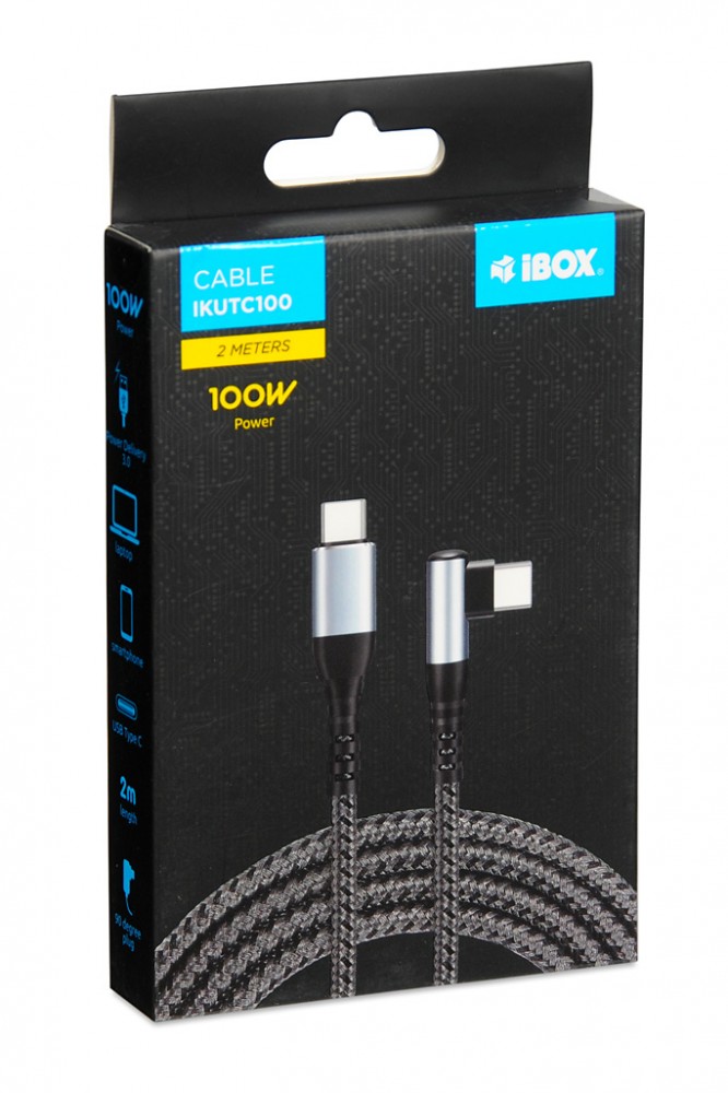 Kabel Typu-C  IKUTC  100W 90 stopni