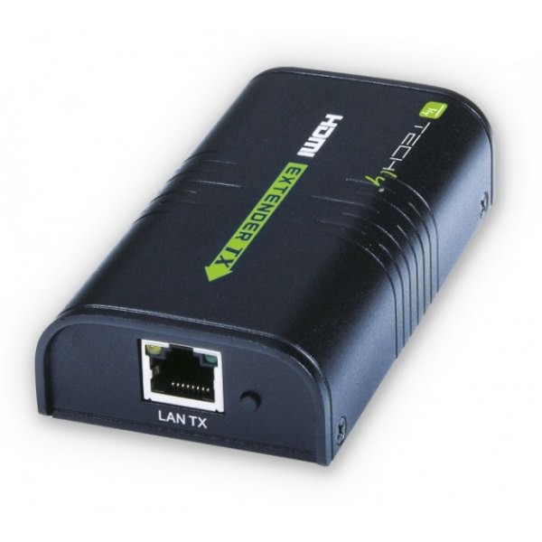 Extender/odbiornik HDMI po skrętce Cat.5e/6/6a/7 do 120m, over  IP, czarny