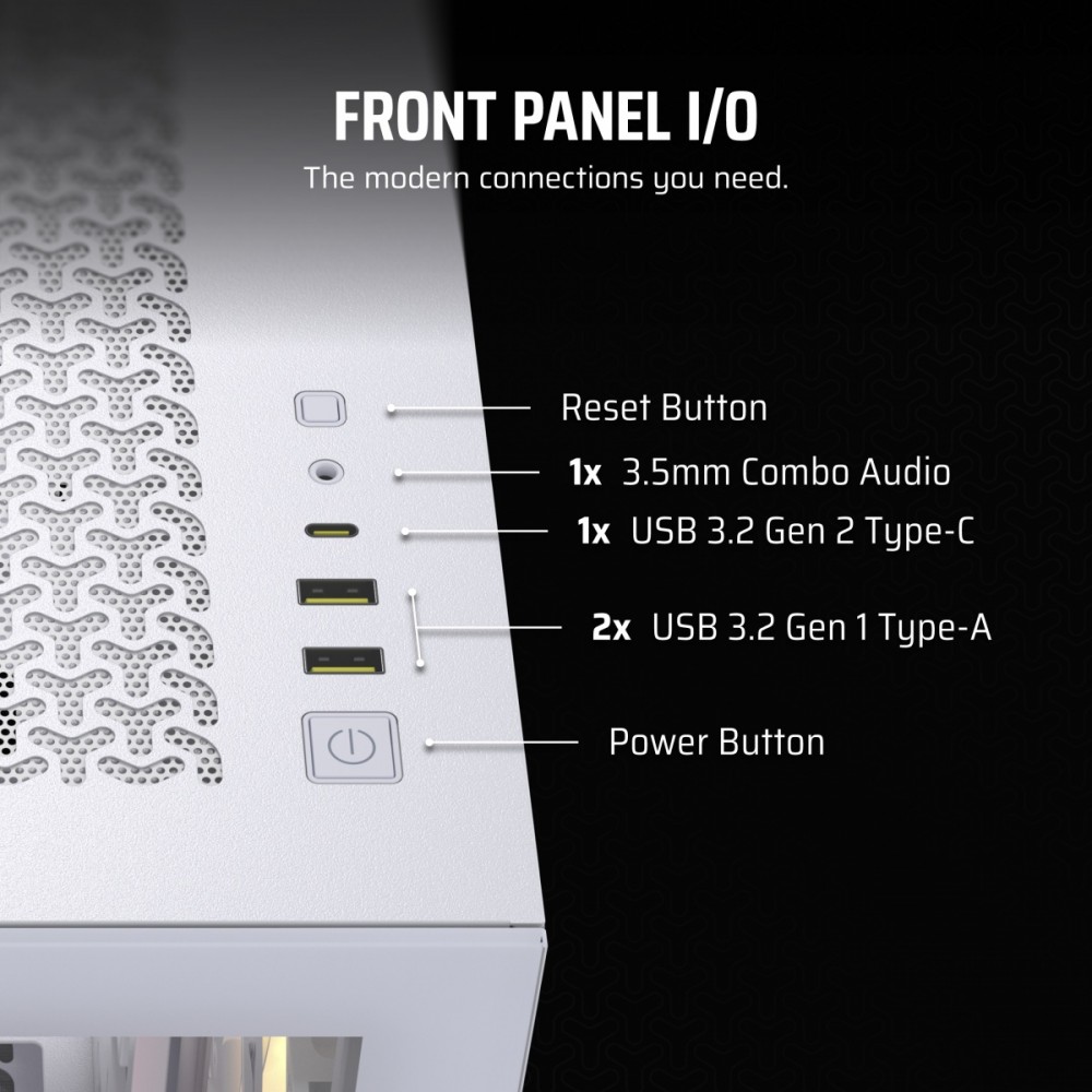 Obudowa 3500X TG Mid-Tower biała