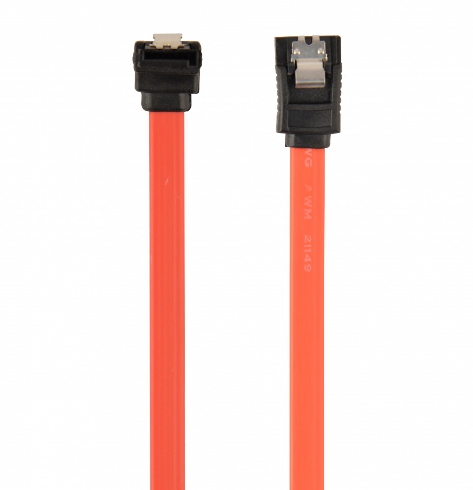 Kabel do dysków SATA DATA III (6GB/S) 30cm metalowe zatrzaski kątowy
