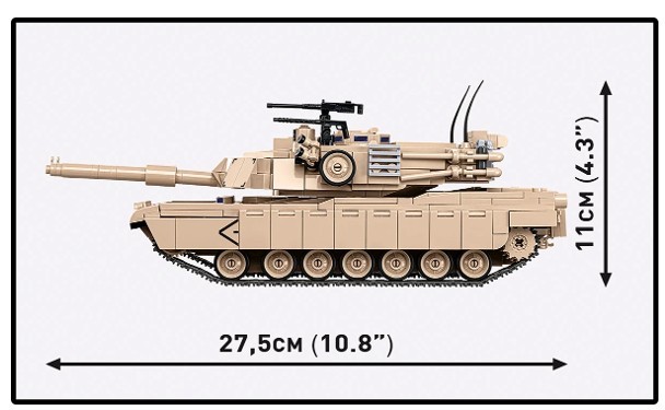 Klocki M1A2 Abrams 1025 klocków 