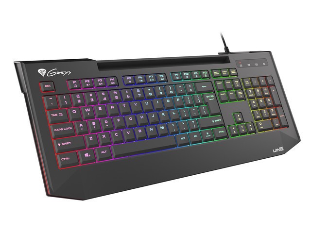 Klawiatura Genesis Lith 400 podświetlenie RGB X-Scissor 
