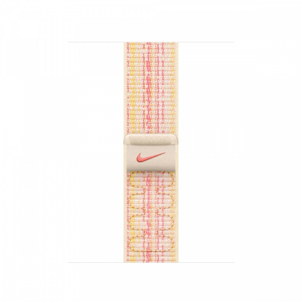 Opaska sportowa Nike w kolorze księżycowej poświaty/różowym do koperty 41 mm