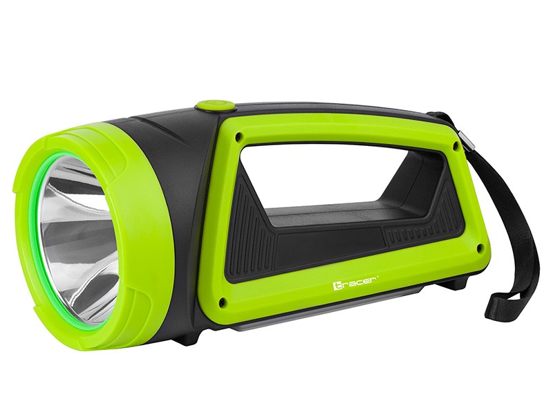Latarka szperacz 3600 mAh zielona z power bankiem 