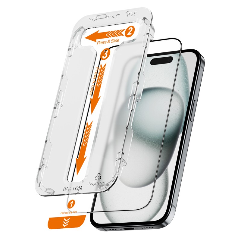 EasyShield 2-Pack - Szkło hartowane iPhone 16 Plus / iPhone 15 Plus (2 sztuki)