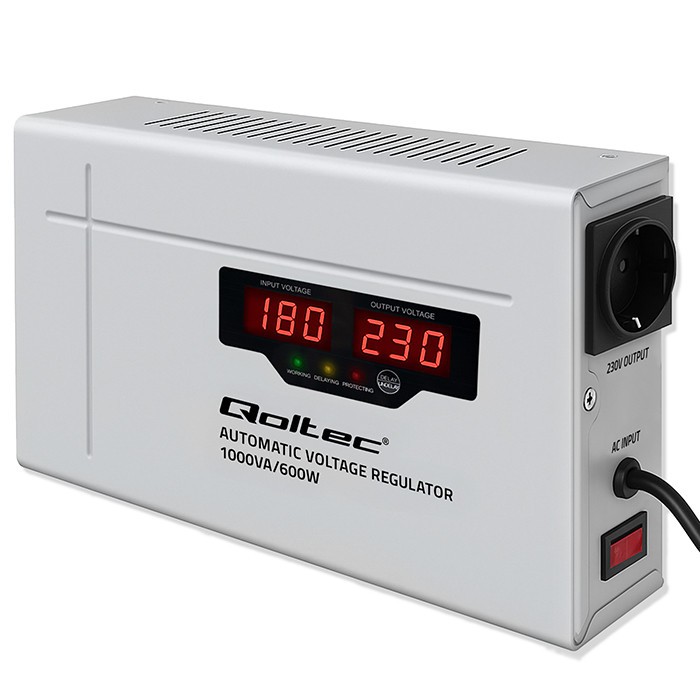 Automatyczny stabilizator napięcia AVR 1000VA 3% | Compact |     Toroidalny transformator 