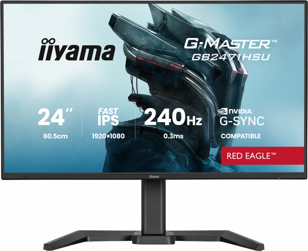 Monitor 23.8 cala GB2471HSU-B1 IPS,FHD,240Hz,2xHDMI,DP,1xUSB 3.2,     1xUSB C, Adaptive G-SYNC - 1920 x 1080 @48-240Hz  DisplayPort Only,           HA