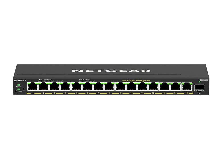 Przełącznik GS316EPP Switch unmanaged 16xGE PoE+ 