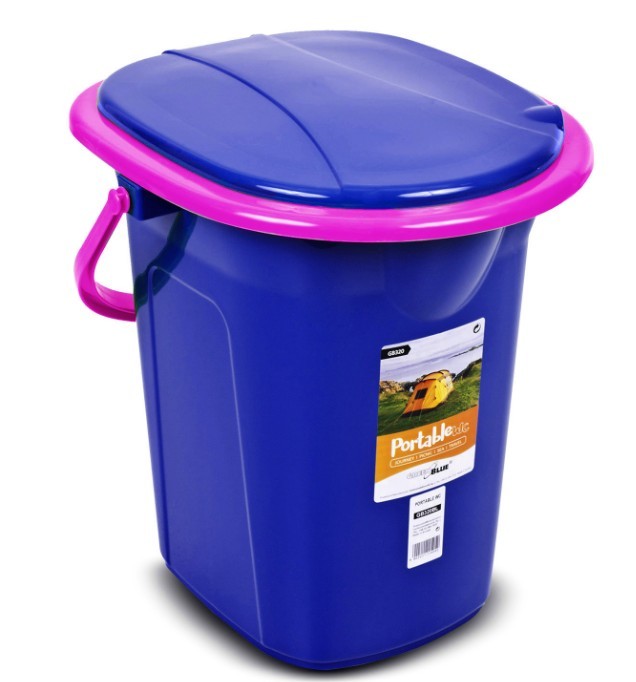 Toaleta turystyczna GB320BR granatowo-różowa