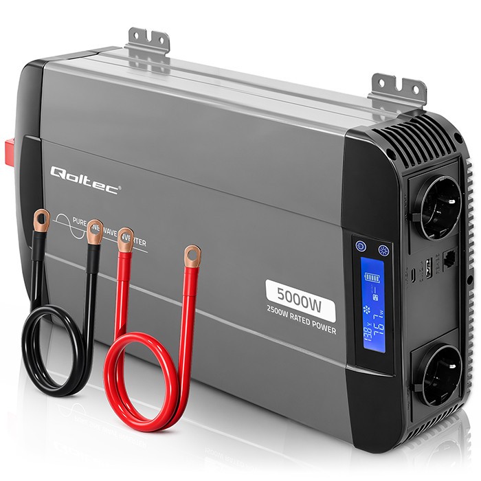 Przetwornica napięcia Pure Sine Wave | 12V to 230V | 2500/5000W 