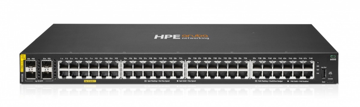 Przełącznik Aruba Networking 6000 48G CL4 4SFP 740W R9Y03B