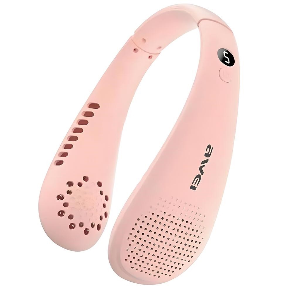 Wiatrak wentylator na szyje F31 1200mAh różowy 