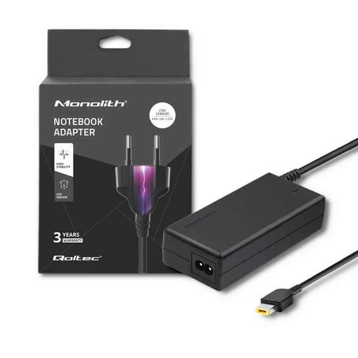 Zasilacz do Lenovo 45W | 20V | 2.25A | Slim Tip + pin 