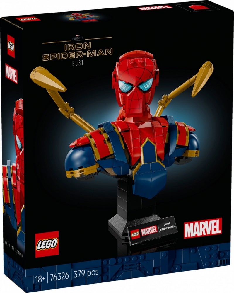 Klocki Super Heroes 76326 Popiersie Iron Spider-Mana 