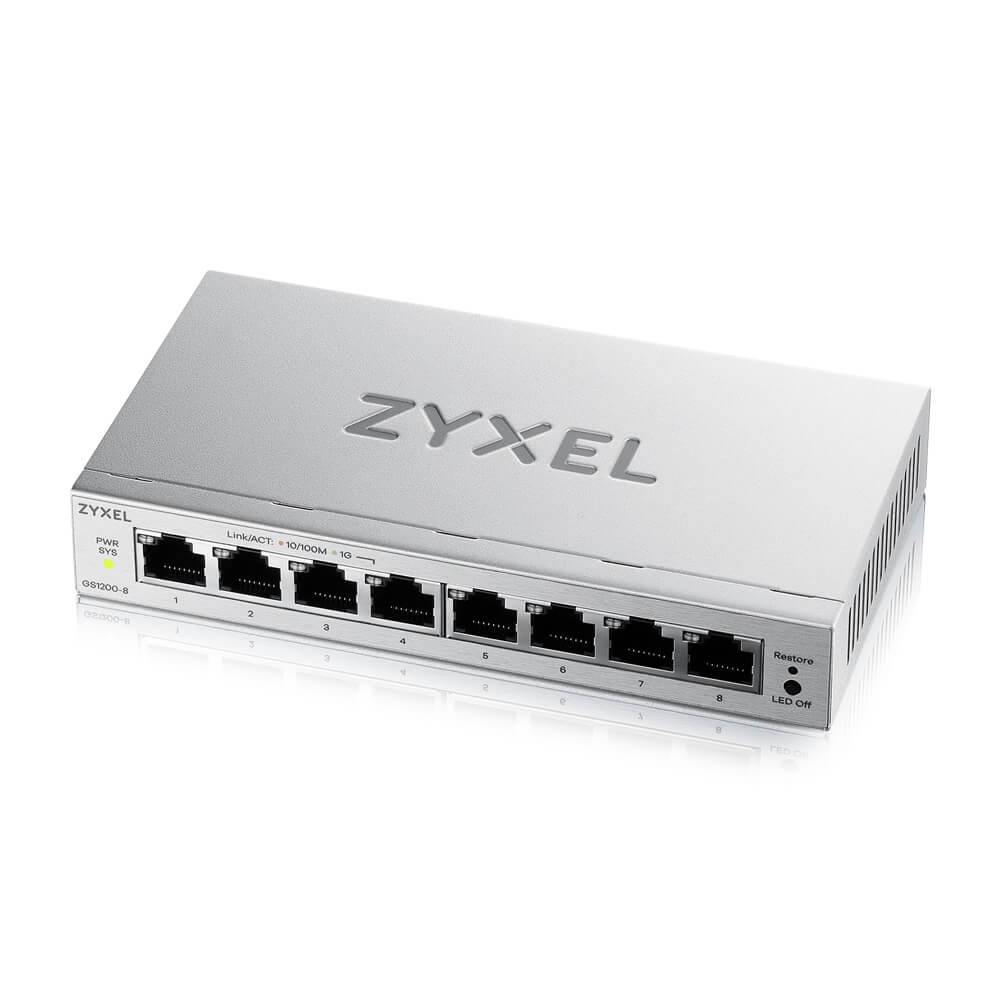 Przełącznik 8XGE GS1200-8V3-EU0101F 