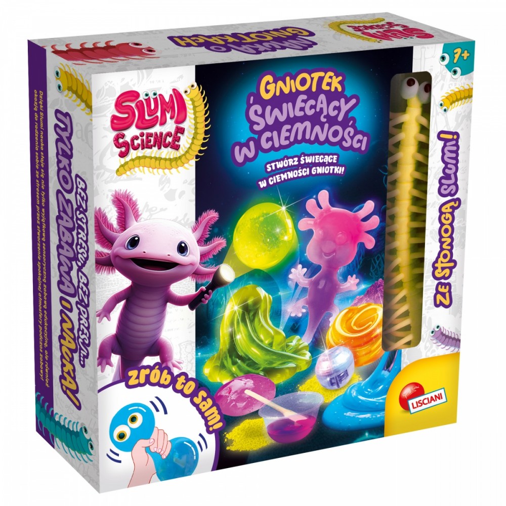 Zestaw Slumi Science - Gniotek świecący w ciemności