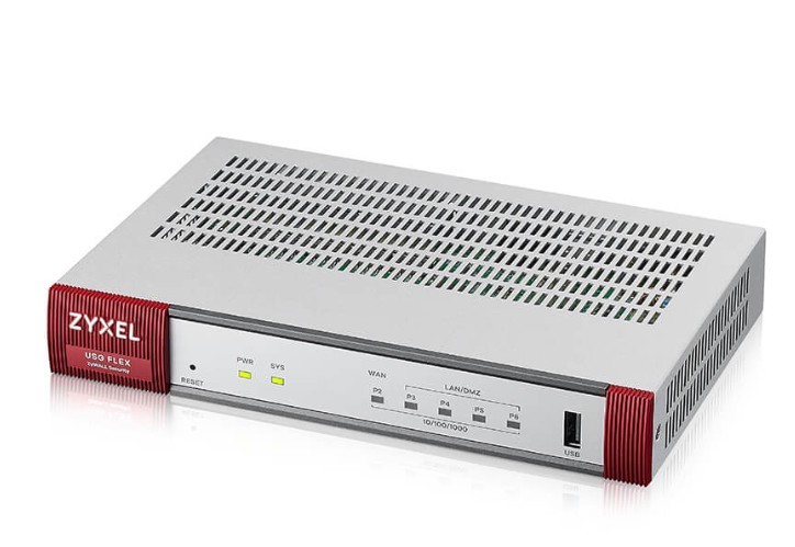 Firewall USG FLEX 50 H, 5 Gigabit user-definable ports, 1*USB with  YR Entry Defense Pack