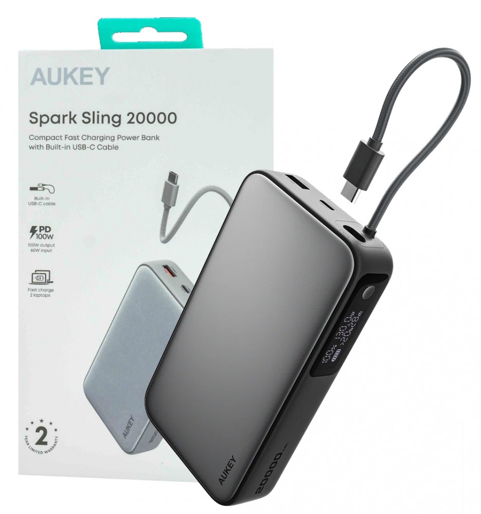 PB-Y48 PowerBank 20000mAh 130W 4xUSB LED PPS kabel USB-C