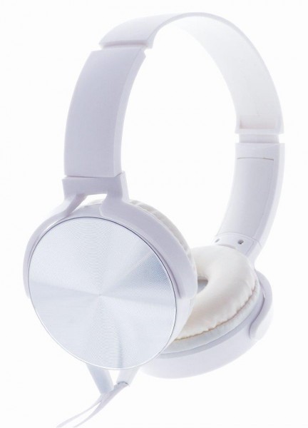 Słuchawki stereo z mikrofonem Montana Białe 