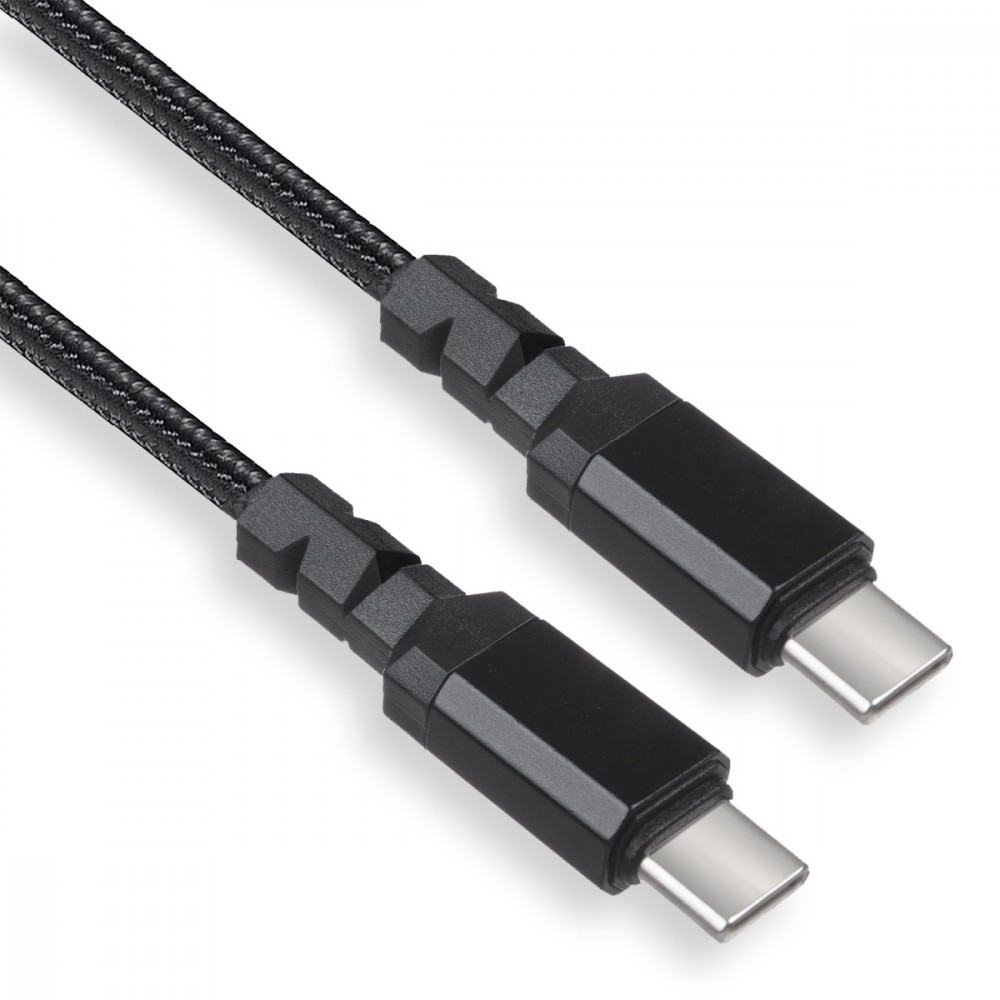 Kabel 2x USB-C 15W 1m wspierający QC 3.0 MCE493 Czarny 