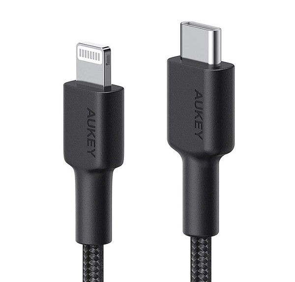 CB-CL03 kabel Lightning - USB-C 2m MFi Apple USB-PD nylonowy oplot czarny