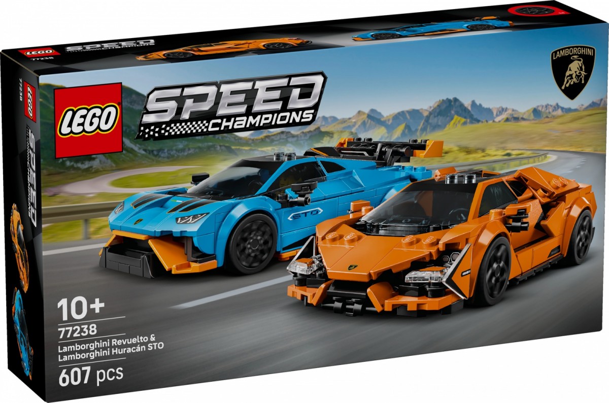 Klocki  Speed Champions 77238 Lamborghini Revuelto i Huracan STO 