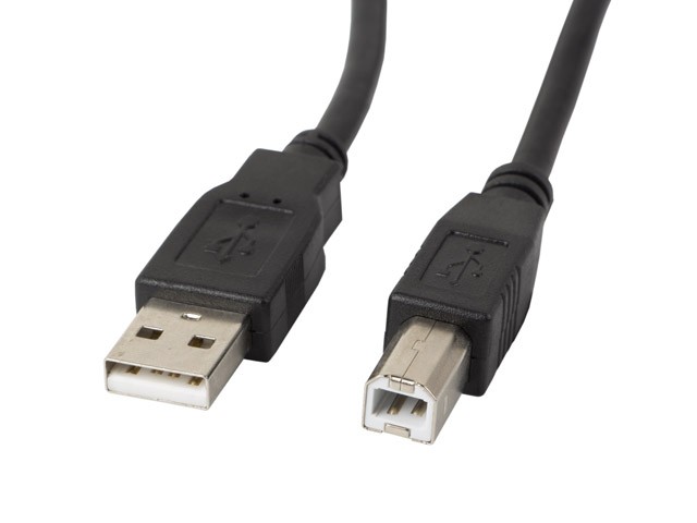 Kabel USB 2.0 AM-BM 1.8M czarny 