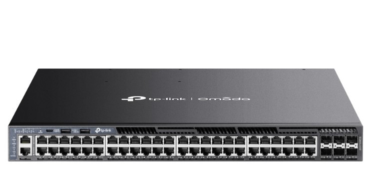 Przełącznik Omad SG6654XHP 48-Port Gb Stackable Lite L3 Managed with 4 PORT: 24× Gigabit RJ45 Ports, 4× 10G SFP+, RJ45/USB Type C Console Port