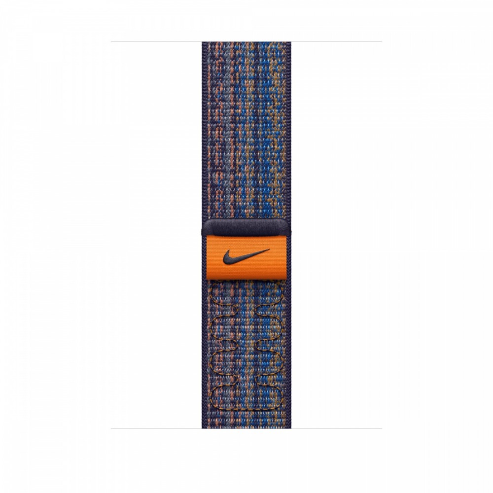 Opaska sportowa Nike w kolorze sportowego błękitu/pomarańczowym do koperty 45 mm