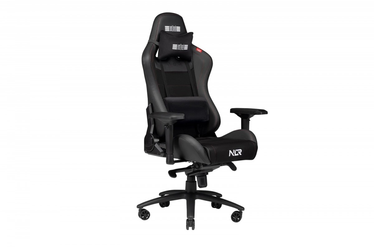 Krzesło NLR ProGaming Czarna skóra i zamsz