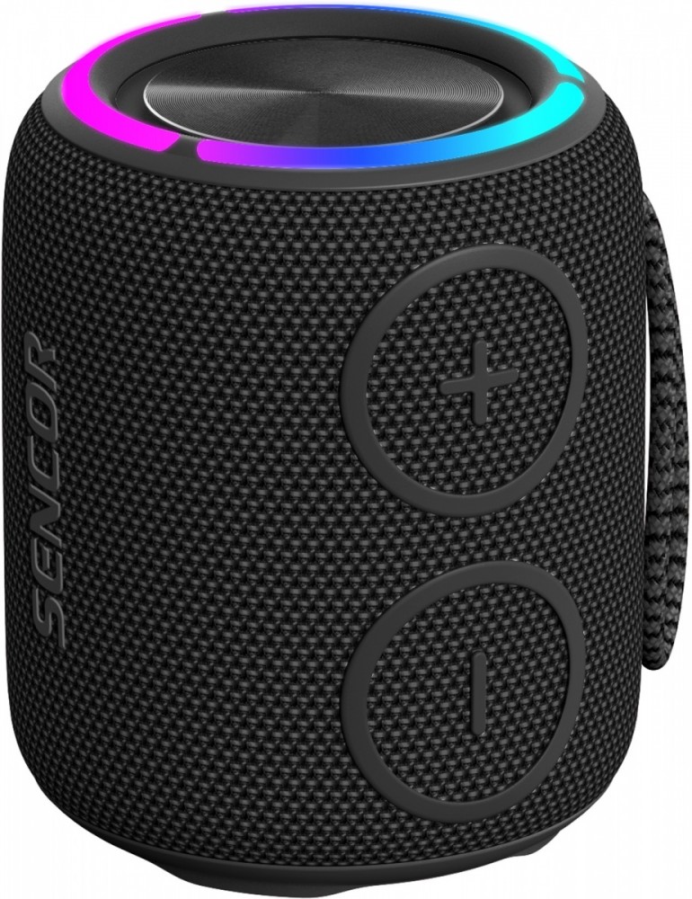 Głośnik bluetooth SIRIUS 2 MINI czarny moc 16W, LED, TWS 