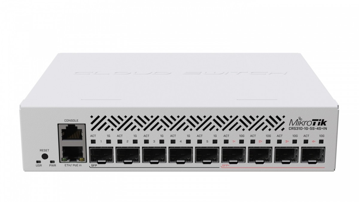 Switch 1xGbE 5xSFP CRS310-1G-5S-4S+IN 