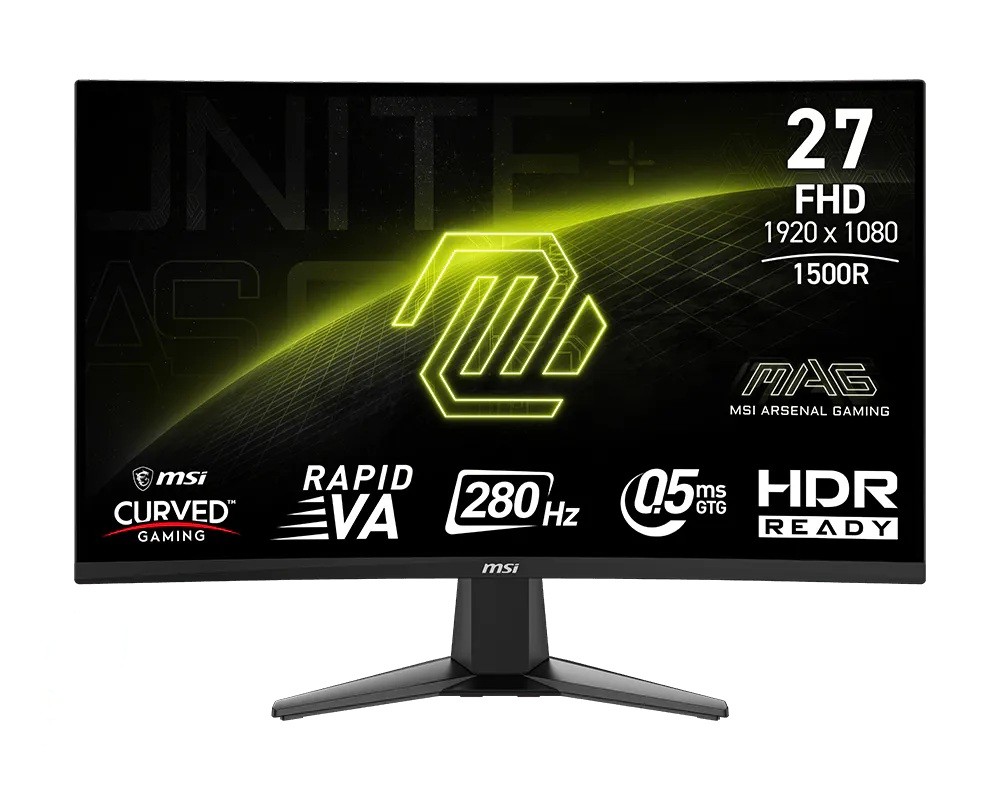Monitor MAG 276CXF     27 cali LED/FHD/Zakrzywiony/280Hz/Czarny