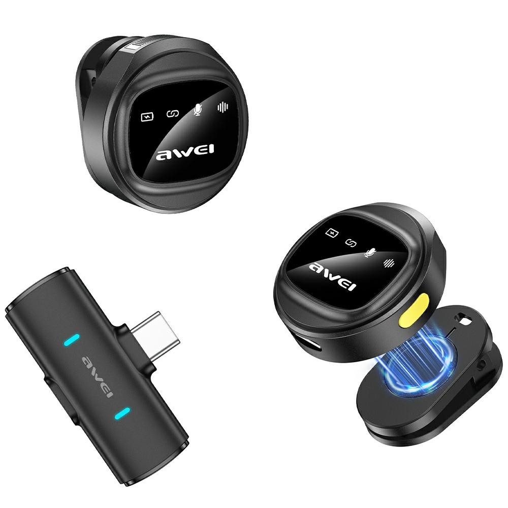 Mikrofon krawatowy MK3 Duo bezprzewodowy czarny 