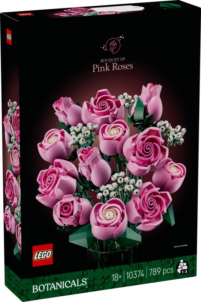 Klocki Botanicals 10374 Bukiet różowych róż 