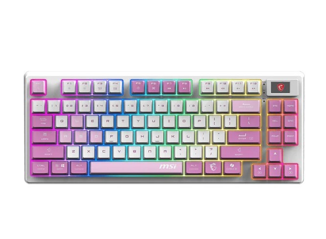 Klawiatura gamingowa Forge GK600 TKL W Violet US 