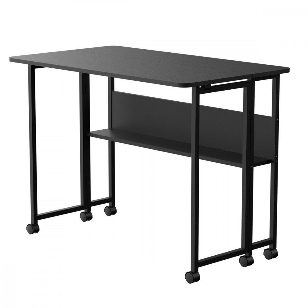 Składane biurko stolik MC-126 B blat 100x58 cm, max 50kg Czarne