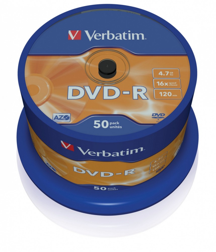 DVD-R 16x 4.7GB 50P CB             43548