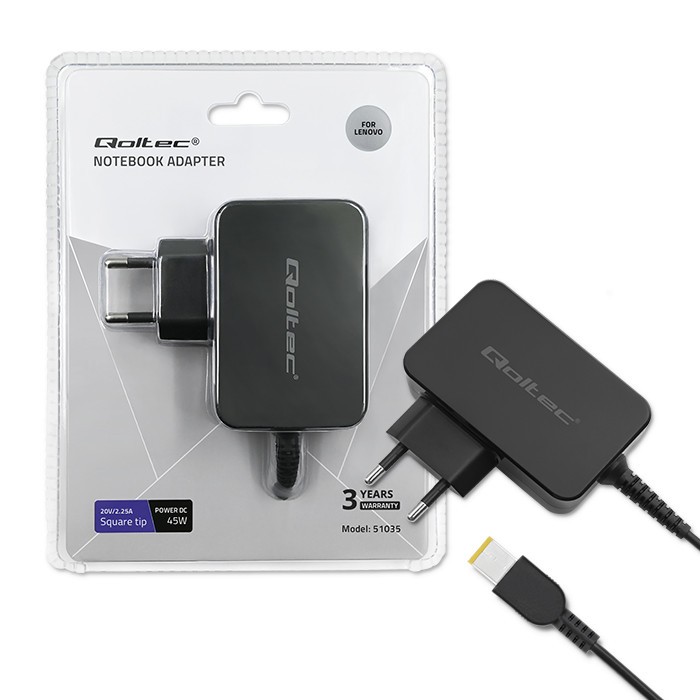Zasilacz do Lenovo 45W | 20V | 2.25A | slim tip+pin 